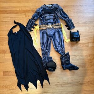 Rubies Batman DC Comics padded costume kids size small age 4-6, Halloween
